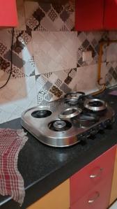 Kitchen Image of 750 Sq.ft 1.5 BHK Apartment / Flat for rent in Kaushambi Ghaziabad for Rs. 25000