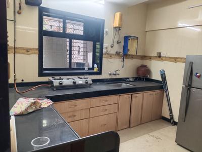 Kitchen Image of 1200 Sq.ft 3 BHK Apartment / Flat for rent in Mulund East Mumbai for Rs. 75000