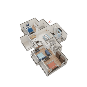Image of 1900 Sq.ft 4 BHK Apartment / Flat for sale in Lodha Bellevue, Agripada, Mumbai for Rs. 86300000