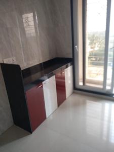 Kitchen Image of 600 Sq.ft 1 BHK Apartment / Flat for rent in Arihant Aarohi, Shilgaon Thane for Rs. 16500