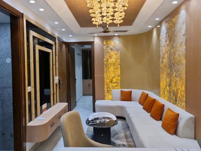 Living Room Image of 810 Sq.ft 3 BHK Apartment / Flat for sale in Grover Elegant Floors by Grover Builders, Dwarka Mor New Delhi for Rs. 4600001