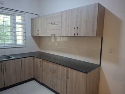 Kitchen Image of 1695 Sq.ft 3 BHK Apartment / Flat for rent in L And T Raintree Boulevard, Sahakara Nagar Bengaluru for Rs. 85000