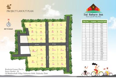 Floor Plan Image of 6000 Sq.ft Residential Plot / Land for sale in Yelahanka Satellite Town Bengaluru for Rs. 21800000
