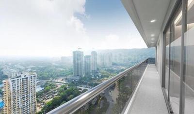 Balcony Image of 820 Sq.ft 2 BHK Apartment / Flat for sale in Risland The Icon, Thane West Thane for Rs. 11900000