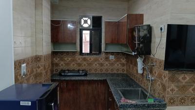 Kitchen Image of 700 Sq.ft 2 BHK Builder Floor for rent in Sector 19 Dwarka New Delhi for Rs. 32000