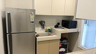 Kitchen Image of 580 Sq.ft 1 BHK Apartment / Flat for rent in Raghav Marvel, Kurla East Mumbai for Rs. 50000