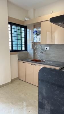 Kitchen Image of 600 Sq.ft 1 BHK Apartment / Flat for rent in Sakar Elite Apex, Mahalakshmi Nagar Indore for Rs. 21500