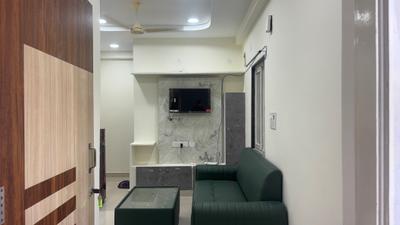 Living Room Image of 600 Sq.ft 1 BHK Apartment / Flat for rent in Gachibowli Hyderabad for Rs. 28000