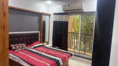 Bedroom Image of 550 Sq.ft 1 BHK Apartment / Flat for rent in Atlantic Jewels, Hiranandani Estate Thane for Rs. 30000