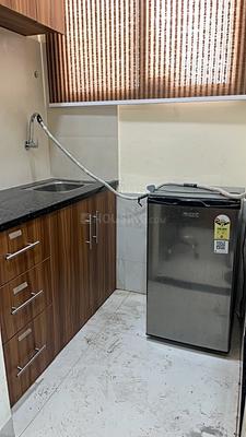 Kitchen Image of 450 Sq.ft 1 RK Independent House for rent in Mahalakshmi Nagar Indore for Rs. 13000