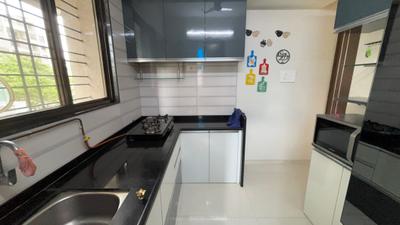 Kitchen Image of 1100 Sq.ft 2 BHK Apartment / Flat for rent in Suyog Space, Wakad Pune for Rs. 40000