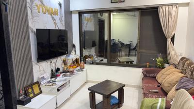 Living Room Image of 650 Sq.ft 2 BHK Apartment / Flat for rent in Shalibhadra Tower, Mira Road East Mira Bhayandar for Rs. 35000