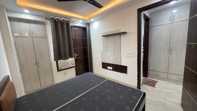 Bedroom Image of 550 Sq.ft 1 BHK Builder Floor for rent in Sector 57 Gurgaon for Rs. 37500