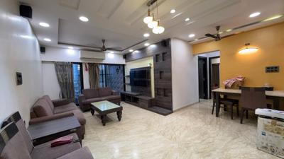 Living Room Image of 800 Sq.ft 2 BHK Apartment / Flat for rent in Kanakia Niharika, Thane West Thane for Rs. 60000