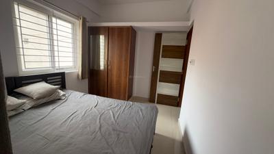 Bedroom Image of 700 Sq.ft 1 BHK Builder Floor for rent in Indira Nagar Bengaluru for Rs. 30000