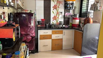 Kitchen Image of 510 Sq.ft 1 BHK Apartment / Flat for sale in Kunj Ratnakunj Heights, Waghodia Road Vadodara for Rs. 1900000