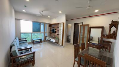 Living Room Image of 950 Sq.ft 2 BHK Apartment / Flat for rent in A And O F Residences, Malad East Mumbai for Rs. 75000