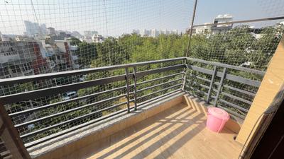 Balcony Image of 855 Sq.ft 1 RK Builder Floor for rent in Suncity Township, Sector 54 Gurgaon for Rs. 24000