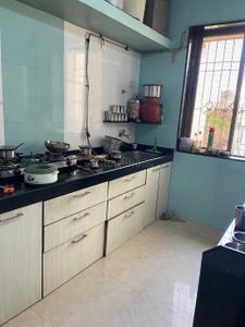 Kitchen Image of 588 Sq.ft 1 BHK Apartment / Flat for rent in Bhakti Palace, Dahisar West Mumbai for Rs. 33000