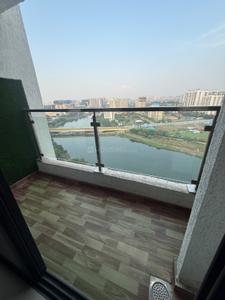 Balcony Image of 714 Sq.ft 1 BHK Apartment / Flat for rent in Duville Riverdale Suites, Kharadi Pune for Rs. 27000