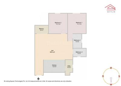 Image of 1250 Sq.ft 2 BHK Apartment / Flat for sale in Bren Starlight by Bren Corporation, Aavalahalli, Bengaluru for Rs. 15270000