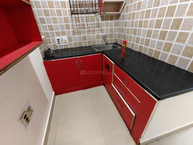 Kitchen Image of 950 Sq.ft 1.5 BHK Builder Floor for rent in New Tippasandra Bengaluru for Rs. 25000