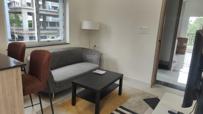 Living Room Image of 950 Sq.ft 1 BHK Apartment / Flat for rent in Serilingampally Hyderabad for Rs. 32000