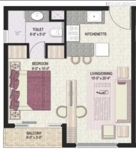 Image of 1050 Sq.ft 2 BHK Apartment / Flat for sale in Jaypee Kensington Boulevard, Sector 131, Noida for Rs. 9000000