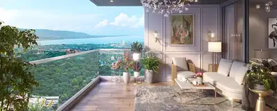 Balcony Image of 2003 Sq.ft 4 BHK Apartment / Flat for sale in Lodha Bellevue, Agripada Mumbai for Rs. 96000000