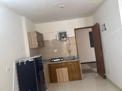 Kitchen Image of 475 Sq.ft 1 RK Apartment / Flat for rent in Godrej Vanaangan, Jagatpur Ahmedabad for Rs. 18000