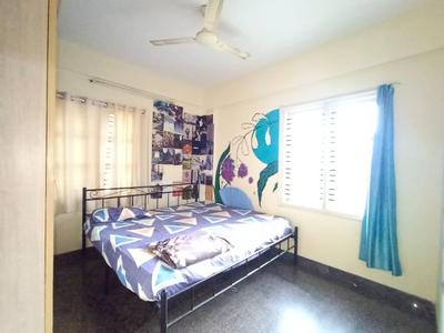 Bedroom Image of 1250 Sq.ft 2 BHK Builder Floor for rent in HSR Layout Bengaluru for Rs. 42000