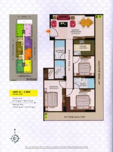 Image of 984 Sq.ft 2 BHK Apartment / Flat for sale in Gitanjali Shreeniketan, Lukarganj, Allahabad for Rs. 10200000