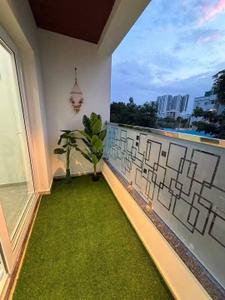 Balcony Image of 550 Sq.ft 1 BHK Apartment / Flat for rent in Madhapur Hyderabad for Rs. 29999