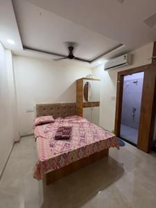 Bedroom Image of 450 Sq.ft 1 BHK Builder Floor for rent in Mahalakshmi Nagar Indore for Rs. 17500