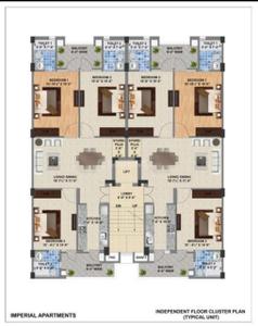 Image of 1800 Sq.ft 3 BHK Apartment / Flat for sale in Imperial Apartments, Dhakoli, Zirakpur for Rs. 12200000
