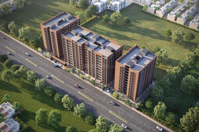 Image of 1098 Sq.ft 2 BHK Apartment / Flat for sale in Radhe Vrundavan Heights, Nana Chiloda, Ahmedabad for Rs. 3800000