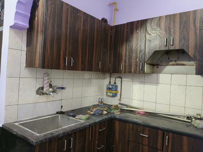 Kitchen Image of 500 Sq.ft 1 BHK Independent House for rent in Nawada New Delhi for Rs. 20000