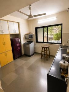 Kitchen Image of 930 Sq.ft 2 BHK Apartment / Flat for rent in Lok Upvan II, Thane West Thane for Rs. 40000
