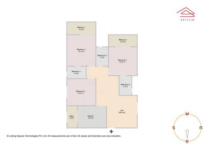 Image of 1715 Sq.ft 3 BHK Apartment / Flat for sale in Trendsquares Akino by Trendsquare Constructions, Panathur, Bengaluru for Rs. 23500000