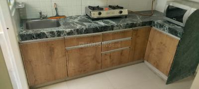 Kitchen Image of 580 Sq.ft 1 BHK Apartment / Flat for rent in Adani Aangan, Shantigram Ahmedabad for Rs. 25000