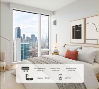 Bedroom Image of 830 Sq.ft 2 BHK Apartment / Flat for sale in S B Azura Height, Jogeshwari West Mumbai for Rs. 19800000