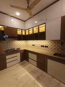 Kitchen Image of 2200 Sq.ft 3 BHK Builder Floor for rent in Gulmohar Park New Delhi for Rs. 140000
