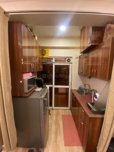 Kitchen Image of 350 Sq.ft 1 RK Studio for rent in Tata Primanti, Sector 72 Gurgaon for Rs. 15500