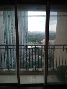 Balcony Image of 750 Sq.ft 2 BHK Apartment / Flat for rent in Vihang Valley, Kasarvadavali Thane for Rs. 26000