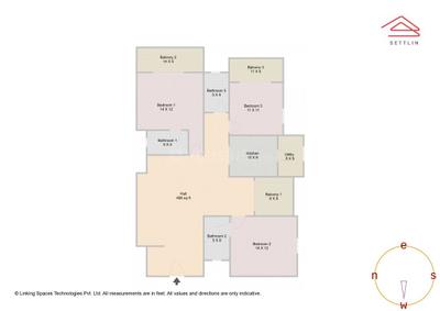 Image of 1923 Sq.ft 3 BHK Apartment / Flat for sale in Harlur, Bengaluru for Rs. 30500000