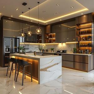 Kitchen Image of 1807 Sq.ft 3 BHK Apartment / Flat for sale in Nu Tech Central Park , Iyyappanthangal Chennai for Rs. 14800000