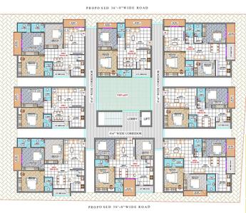 Image of 1695 Sq.ft 3 BHK Apartment / Flat for sale in Narsingi, Hyderabad for Rs. 11526000