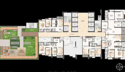 Image of 1170 Sq.ft 3 BHK Apartment / Flat for sale in Codename Panchtatva, Thane West, Thane for Rs. 26300000