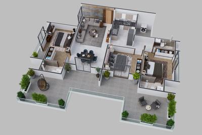 Image of 1000 Sq.ft 2 BHK Apartment / Flat for sale in Omkar Nagar, Nagpur for Rs. 5000000