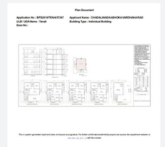 Image of 1700 Sq.ft 3 BHK Builder Floor for sale in Ramalingeswara Pet, Tenali for Rs. 4550000